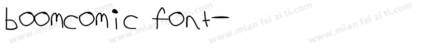 boomcomic font字体转换